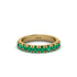Emerald 14K Gold Eternity Wedding Ring - Alani No. 4