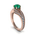 Diamond 14K Gold Pave Engagement Ring - Magnolia No. 5 image 1