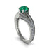 Diamond 14K Gold Pave Engagement Ring - Magnolia No. 6 image 1