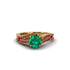 Ruby 14K Gold Pave Engagement Ring - Magnolia No. 49