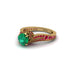 Ruby 14K Gold Pave Engagement Ring - Magnolia No. 49