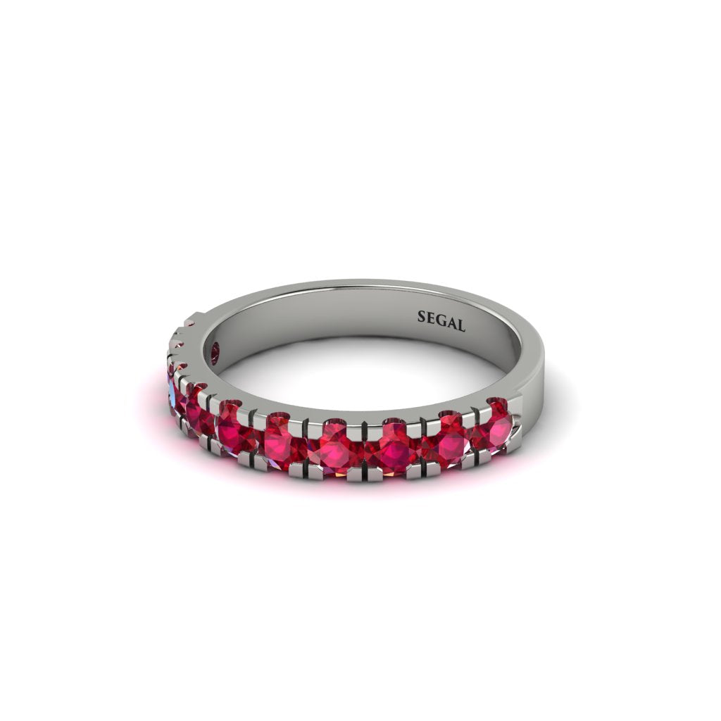 Ruby 14K Gold Eternity Wedding Ring - Alani No. 12