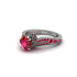 Ruby 14K Gold Pave Engagement Ring - Magnolia No. 57
