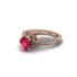 Diamond 14K Gold Pave Engagement Ring - Magnolia No. 11 image 3