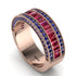 Ruby 14K Gold Pave Wedding Band - Mikayla No. 71 image 2