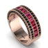 Ruby 14K Gold Pave Wedding Band - Mikayla No. 41 image 2