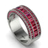 Ruby 14K Gold Pave Wedding Band - Mikayla No. 57 image 2