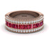 Ruby 14K Gold Pave Wedding Band - Mikayla No. 11 image 1