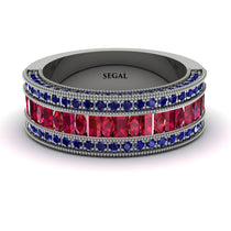 Ruby 14K Gold Pave Wedding Band - Mikayla No. 72 image 1