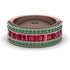 Ruby 14K Gold Pave Wedding Band - Mikayla No. 26 image 1