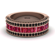 Ruby 14K Gold Pave Wedding Band - Mikayla No. 41 image 1