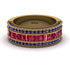 Ruby 14K Gold Pave Wedding Band - Mikayla No. 70
