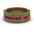 Ruby 14K Gold Pave Wedding Band - Mikayla No. 25