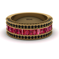 Ruby 14K Gold Pave Wedding Band - Mikayla No. 40 image 1