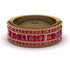 Ruby 14K Gold Pave Wedding Band - Mikayla No. 55 image 1
