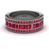 Ruby 14K Gold Pave Wedding Band - Mikayla No. 57