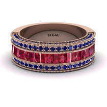 Ruby 14K Gold Pave Wedding Band - Mikayla No. 71 image 1
