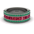 Ruby 14K Gold Pave Wedding Band - Mikayla No. 27 image 1