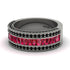 Ruby 14K Gold Pave Wedding Band - Mikayla No. 42