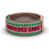 Ruby 14K Gold Pave Wedding Band - Mikayla No. 26 image 3