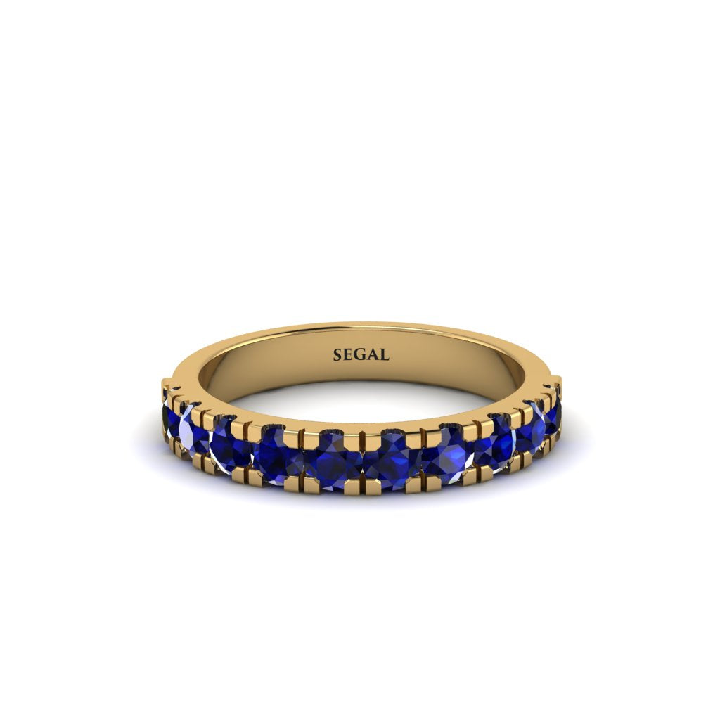 Sapphire 14K Gold Eternity Wedding Ring - Alani No. 13