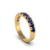 Sapphire 14K Gold Eternity Wedding Ring - Alani No. 13