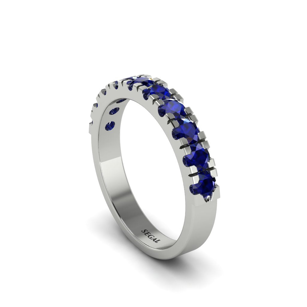 Sapphire 14K Gold Eternity Wedding Ring - Alani No. 15