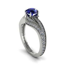 Diamond 14K Gold Pave Engagement Ring - Magnolia No. 15 image 1