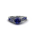 Sapphire 14K Gold Pave Engagement Ring - Magnolia No. 75
