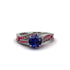 Ruby 14K Gold Pave Engagement Ring - Magnolia No. 60 image 2
