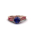 Ruby 14K Gold Pave Engagement Ring - Magnolia No. 59 image 2