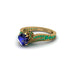Emerald 14K Gold Pave Engagement Ring - Magnolia No. 28 image 3