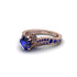 Sapphire 14K Gold Pave Engagement Ring - Magnolia No. 74