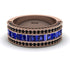 Sapphire 14K Gold Pave Wedding Band - Mikayla No. 44 image 1
