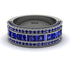 Sapphire 14K Gold Pave Wedding Band - Mikayla No. 75