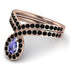 Tanzanite Pear Shape Stacking Bridal Set - Emilia No. 208 image 3