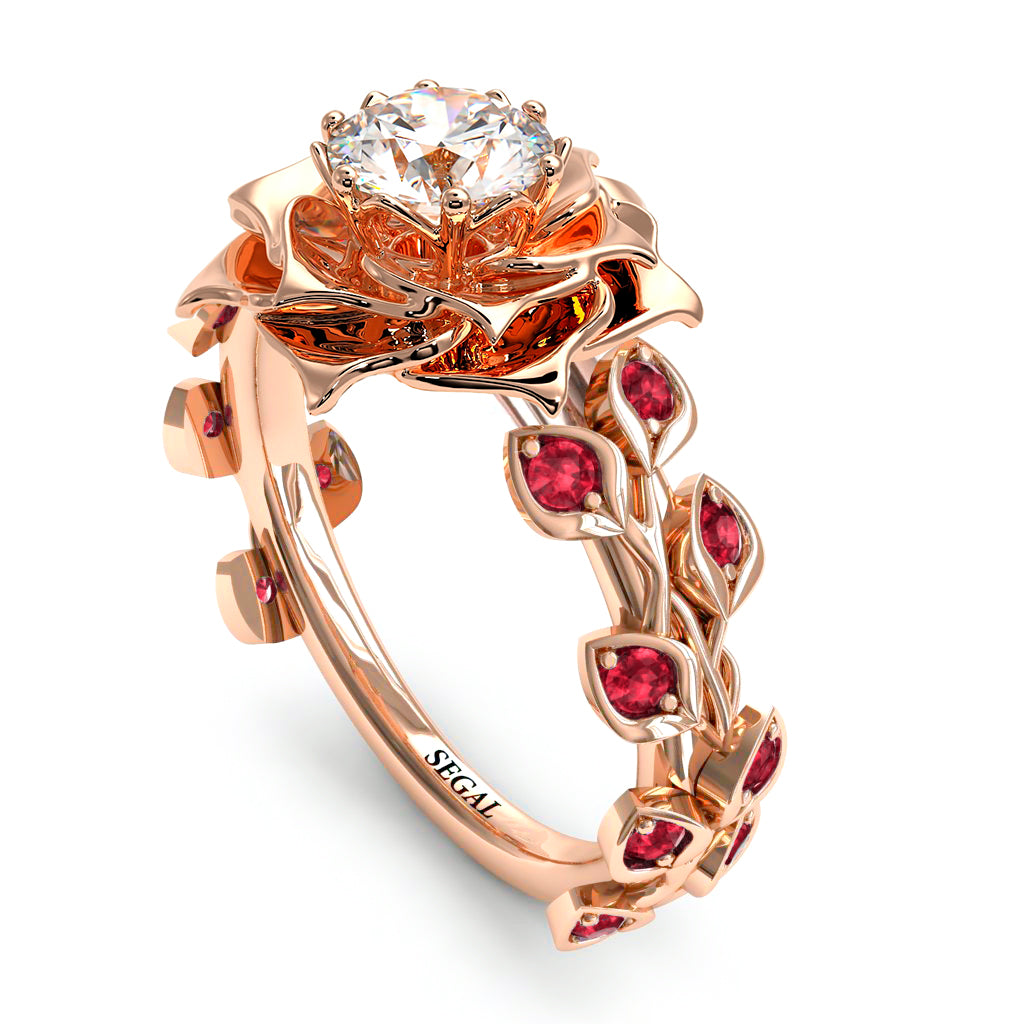 Rose Flower And Leaves - Diana no. 20