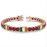 Ruby Tennis Bracelet with Ireland Flag no. 11
