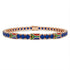 Sapphire Tennis Bracelet with South Africa Flag no. 14