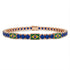Sapphire Tennis Bracelet with Brazil Flag no. 14