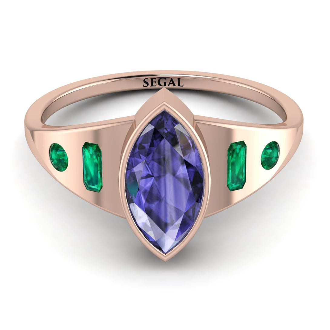 Marquise Bezel Tanzanite Ring - Juliana No. 205