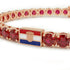 Ruby Tennis Bracelet with Croatia Flag no. 11