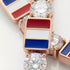 Diamond Tennis Bracelet with France Flag no. 2