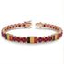 Ruby Tennis Bracelet with Belgium Flag no. 11