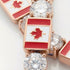 Diamond Tennis Bracelet with Canada Flag no. 2 image 3