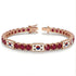 Ruby Tennis Bracelet with South Korea Flag no. 11