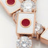 Diamond Tennis Bracelet with Japan Flag no. 2