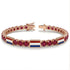 Ruby Tennis Bracelet with Netherlands Flag no. 11