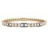 Diamond Tennis Bracelet with Israeli Flag no. 1 image 1