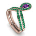 Amethyst Pear Shape Stacking Bridal Set - Emilia No. 305 image 4